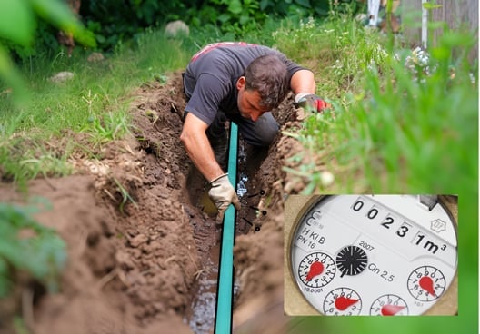 Canalisation enterrée